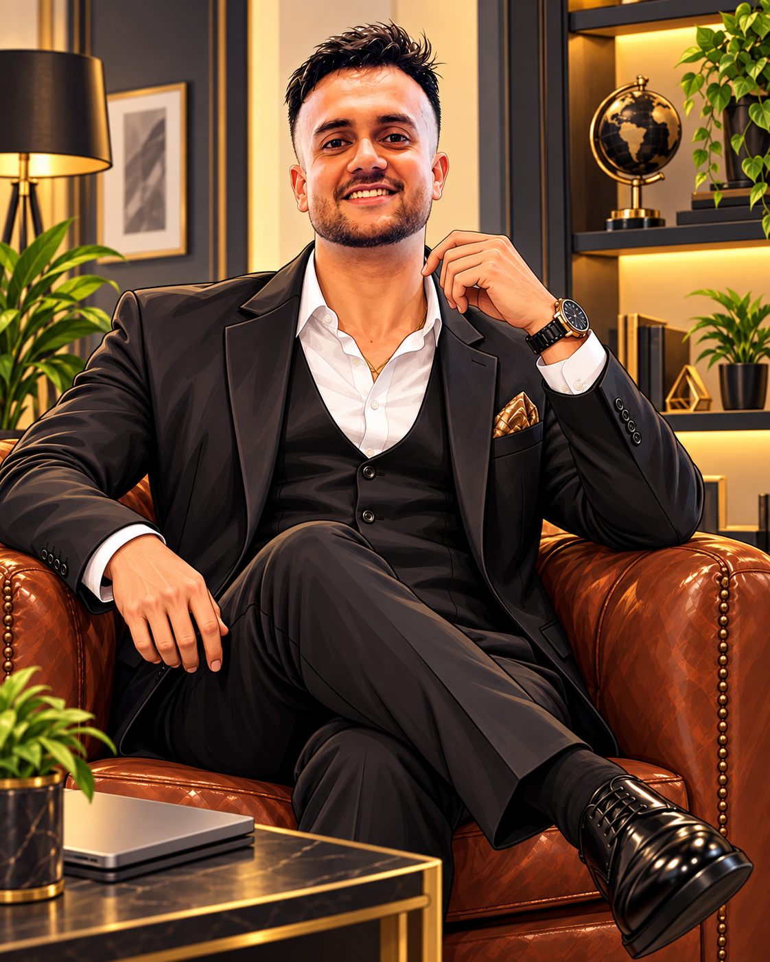 Groom Anhad Saini